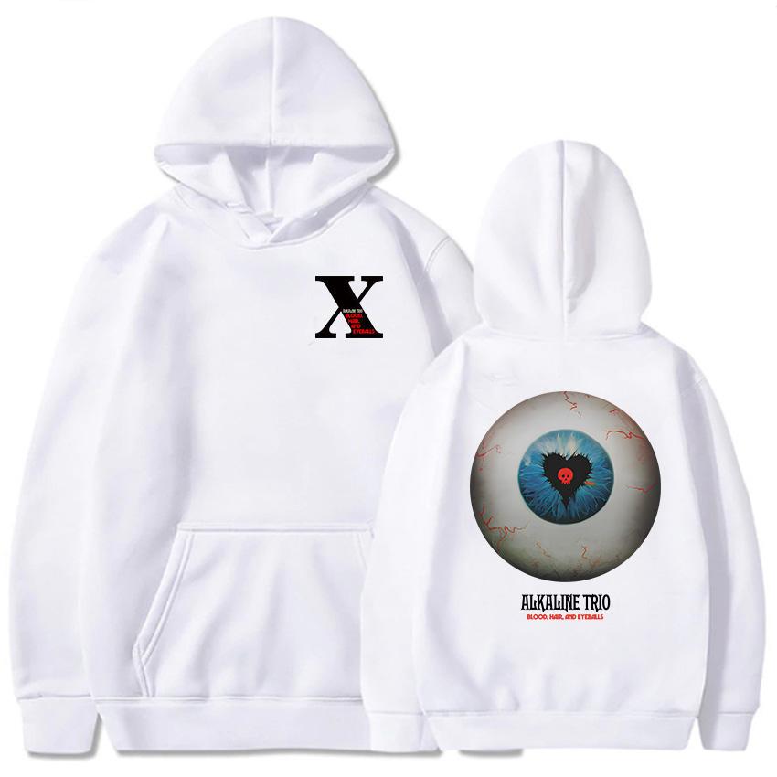 Alkaline Trio Band-Hoodie mit Print „Blood Hair Eyeballs Tour 2025“ – Winter-Sweatshirt für Herren und Damen mit Grafikprint