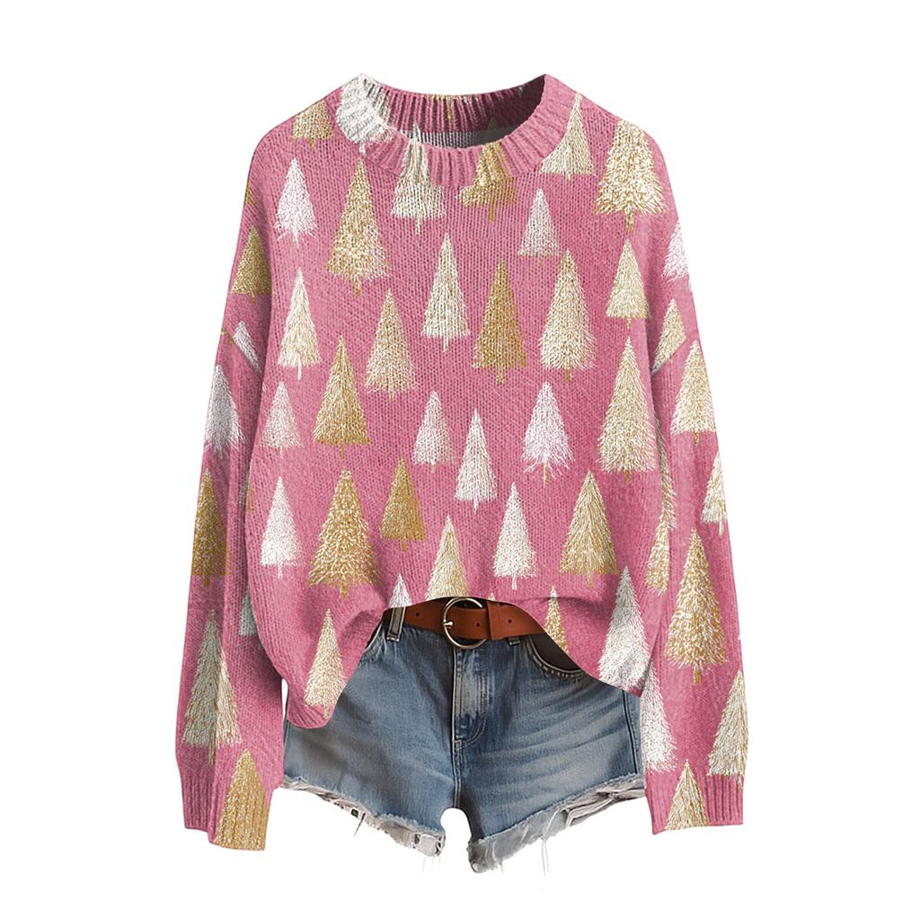 Women's Funny Women's Christmas Sweater R-Neck Christmas Jumper Christmas Outfit Ugly Sweatshirt Christmas Costume