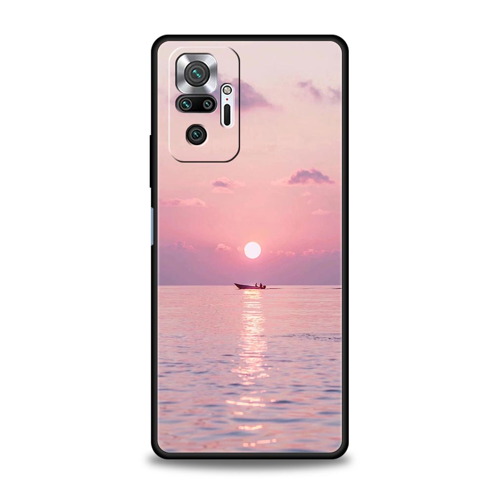 Cloud Summer Sunset Glow Phone Case For Xiaomi Redmi Note 15 14 13 12 5G 11 10 Pro Plus 4G 9S 14C 13C 12C 10C Soft TPU Cover