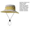 Hat Adjustable Size Waterproof Outdoor Sun Protection Hat with Windproof Buckle Patchwork
