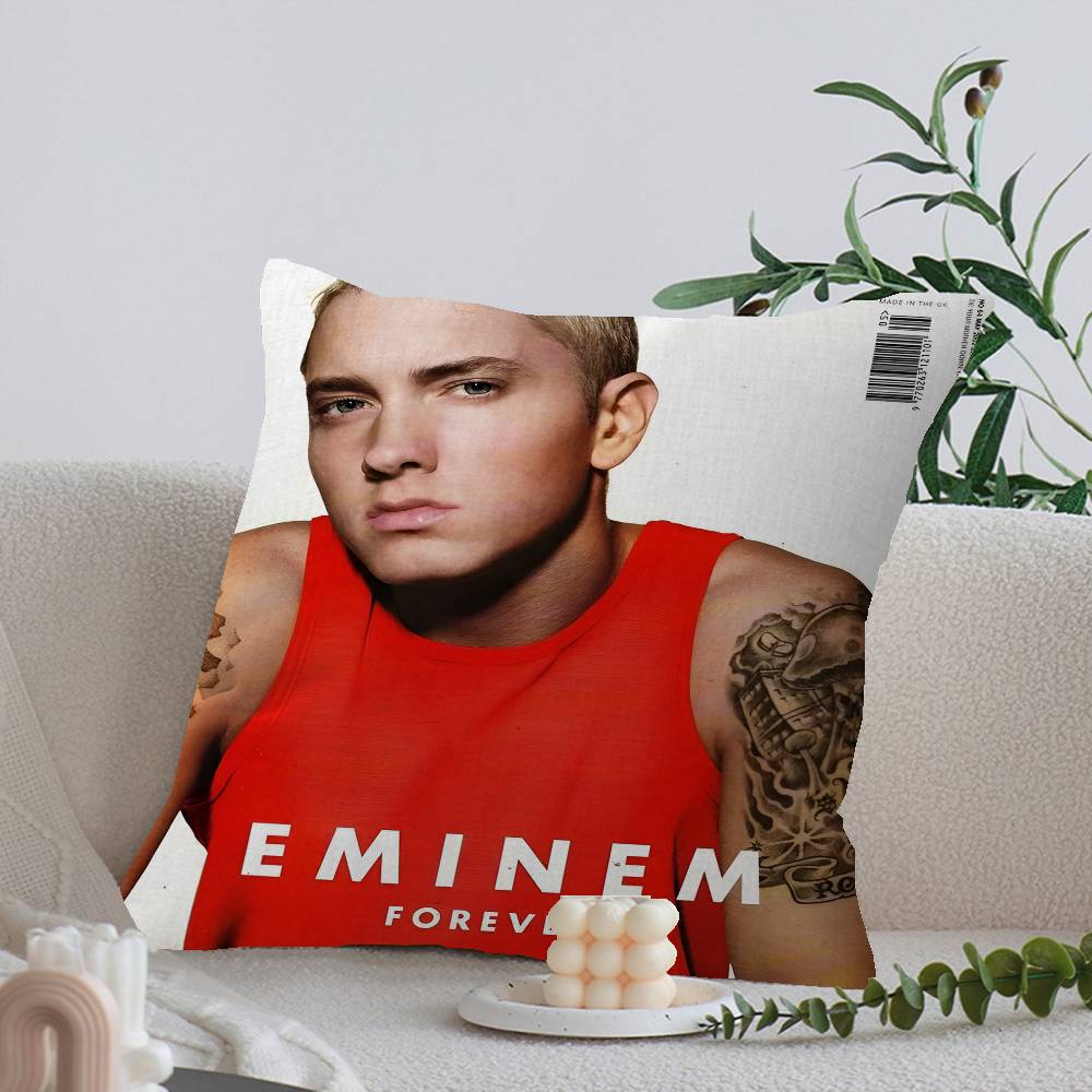 

E-Eminem 8 M-Mile Hip Hop Pillow Cushion Cover Pillowcase Living Room Sofa Home Decor Customized 12x12Inch
