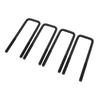 10in Black Steel Rear Axle U Bolts Heavy Duty Square Bend U Bolts Replacement for Silverado 1500