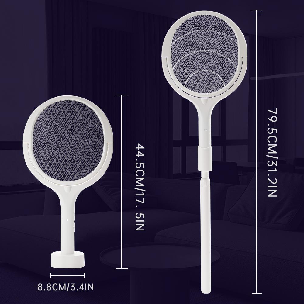 5In1 3500V Mosquito Killer Lamp USB Rechargeable Multi Angle Adjustment Electric Bug Zapper Home Intelligent Mosquito Swatter