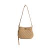 Head Layer Cowhide Lucky Bag, Winter New Style Bag, Genuine Leather Bag, Underarm Bag, Diamond Grid Small Fragrant Style Crossbody Bag