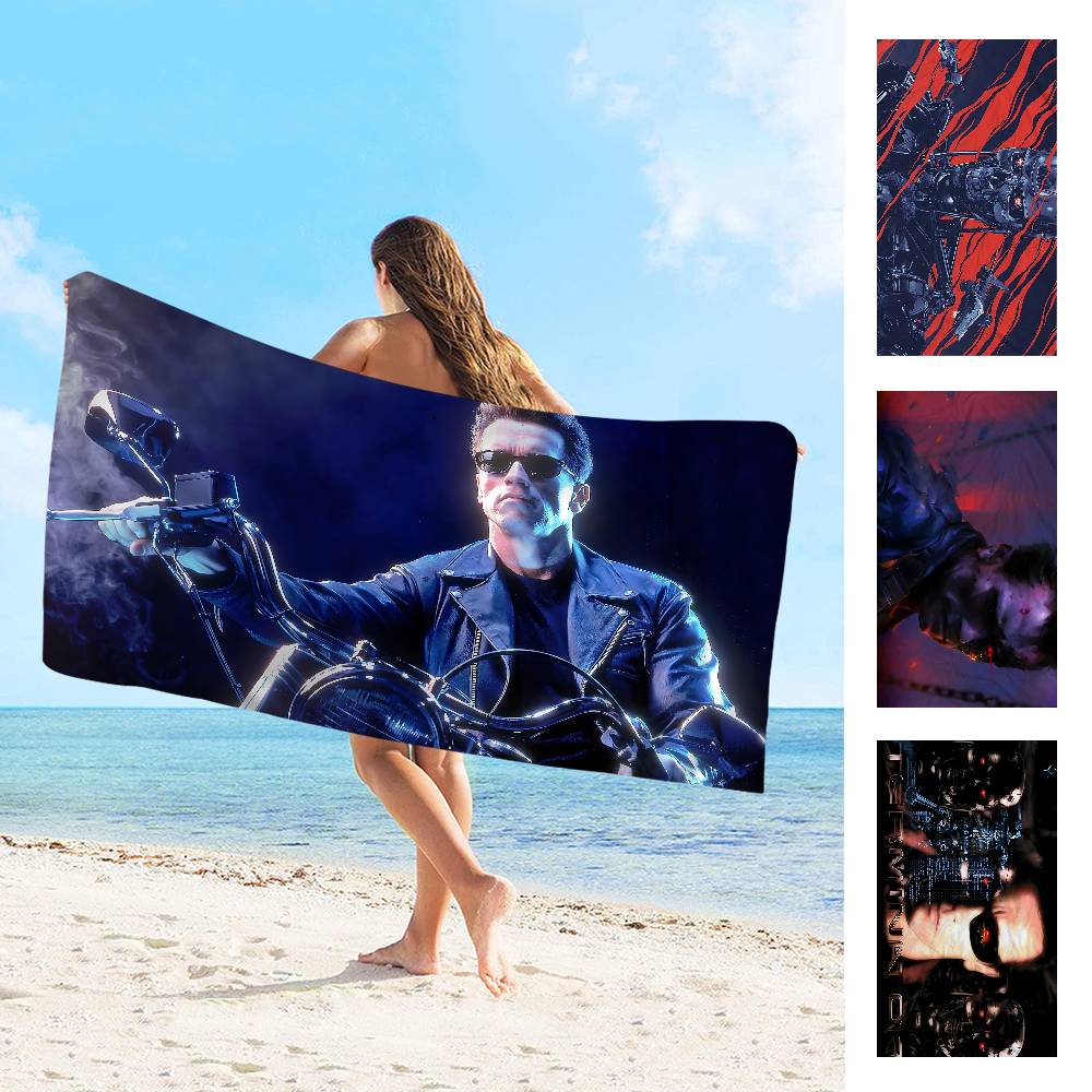 Sci Fi Movie T-The T-Terminator Bath Towel Microfiber Soft Water Absorbing Breathable For Girl Kids Decorative Beach Towel