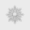 Luxurious South Korean Snowflake Brooch with Zircon Inlaid Diamonds – Elegant Corsage Pin for Suits and Coats.