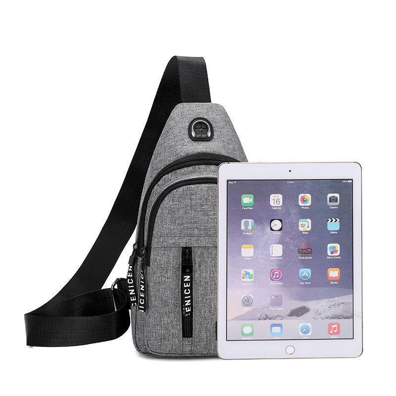 Neue Herren Nylon Freizeit Sport Reise Umhängetasche Brusttasche