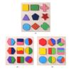 Wooden Shape Sorter Puzzle Board Educational Toys for Toddlers, Early Learning Geometric Sorting Board for Kids Age 1-3 Years