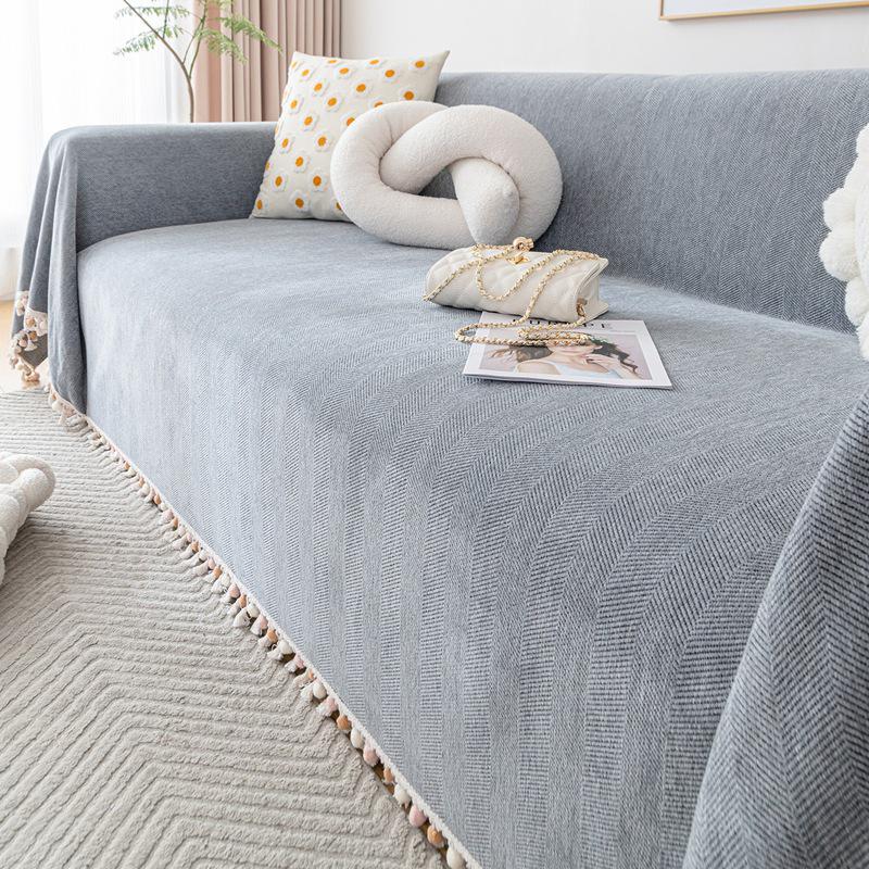 Uniwersalny wodoodporny pokrowiec na sofę z mikrofibry: Całoroczny, Odporny na mocz, Jednolity kolor