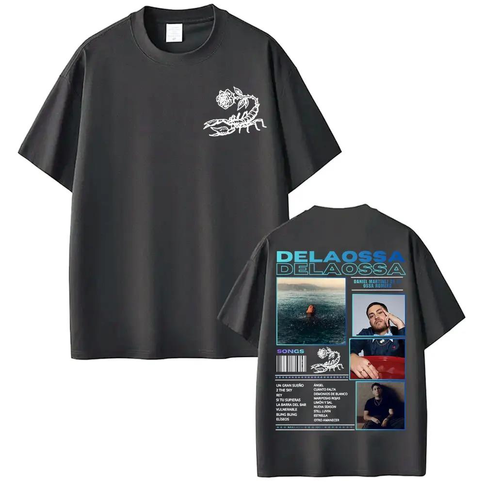 Rapper Delaossa Veneno 2026 New Album Tour TShirt Men Trendy Hip Hop Punk 100 Cotton Casual Oversized Women And Men Tshirt