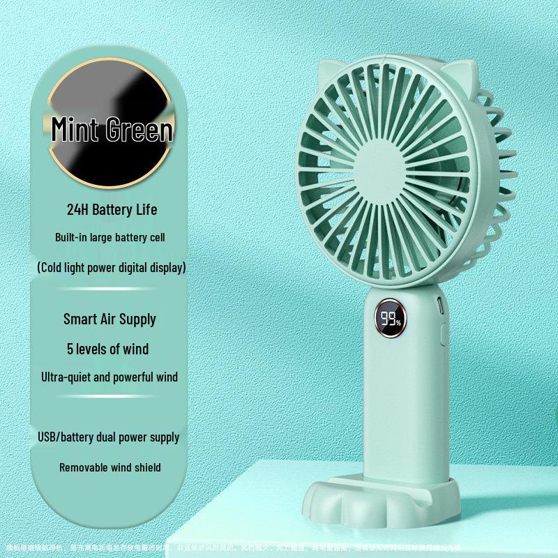 2026 USB Rechargeable Mini Portable Silent Fan