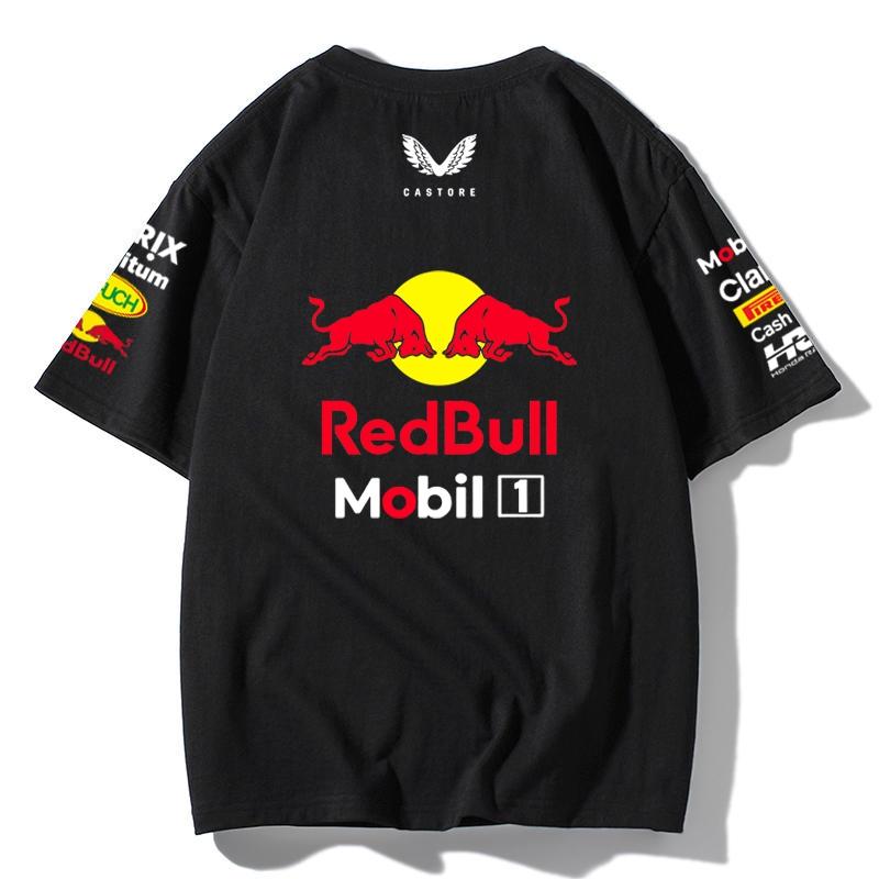 Red Bull Racing F1 Team T-Shirt Oracle Honda Bybit Print Oversized Men Women Casual Cotton Tee