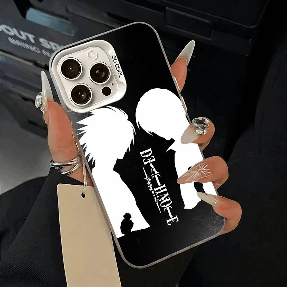 D-Death- Note- Classic anime Phone Case For IPhone 17 Air 16 15 14 13 12 11 Pro Max White Sliver Hard Cover