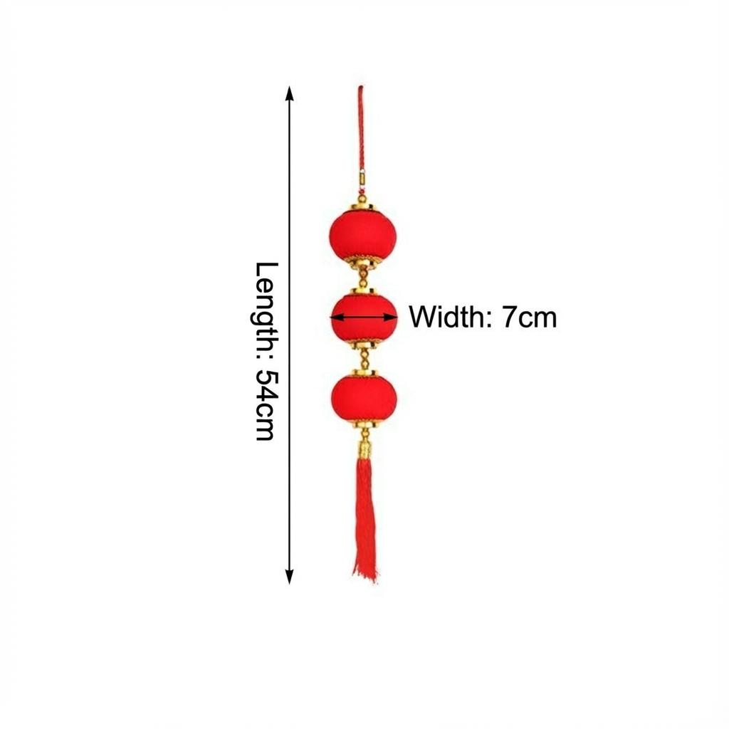 

2026 Year of the Horse Red Lantern String with Auspicious Fu Ornaments for Festive Doors Walls and Event Spaces