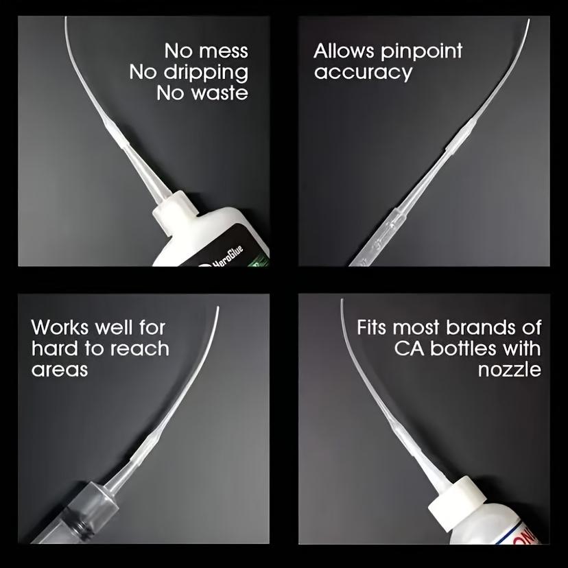 Precision Glue Applicators, Suitable for Crafts and Laboratory Dispensing Universal Dropper 502 Glue Extended Dotting Tube.