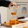 TEAHUE Glass Tea Pot with Side Handle, Tea Infuser Set with Separation, Glass Tea Set with Heating Functio