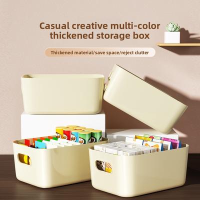 Desktop Aufbewahrungsbox Kosmetik Snacks Kleinteile Aufbewahrungsbox Verdickt Großvolumig Zuhause Wohnzimmer Mehrfarbig Aufbewahrungsbox