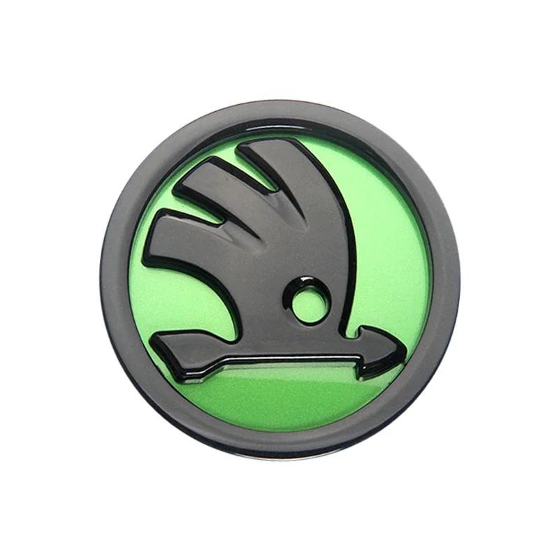 8/9/10cm Emblemat Samochodowy Odznaka na Przednią Maskę Naklejka na Tylną Klapę Bagażnika Dla Skoda S Skoda Kodiaq Fabia Kamiq Karoq Octavia 3 A5 A7 Rapid Scala dnhr35