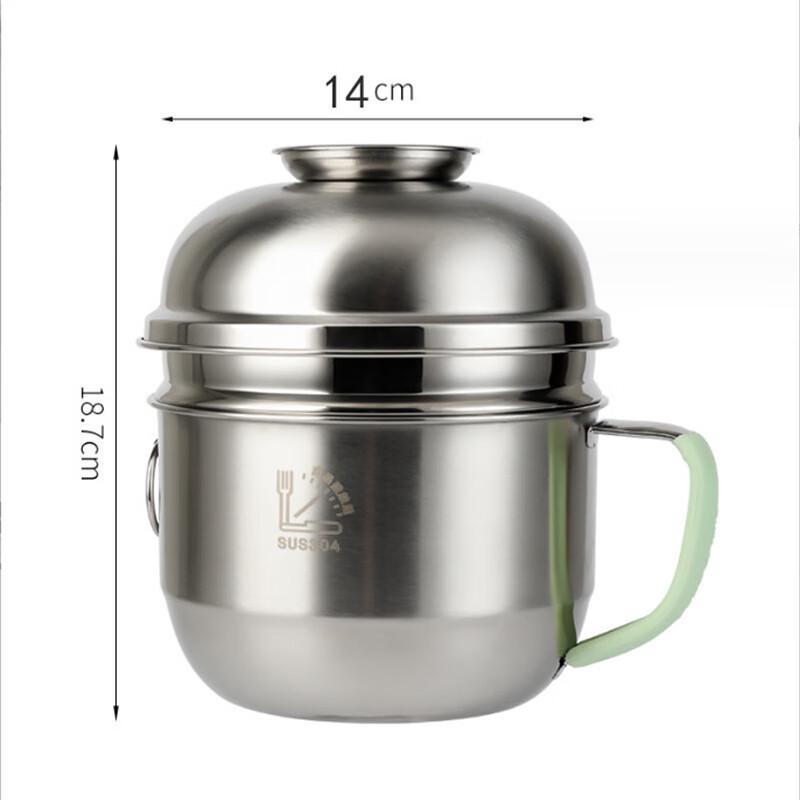 Tengyue Double-Layer Stainless Steel Round Lunch Box