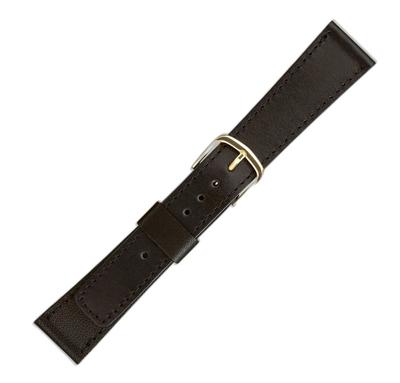 EICO Maruman Watch Made In G 16mm Band, Calfskin, Japan, 67654, Black,