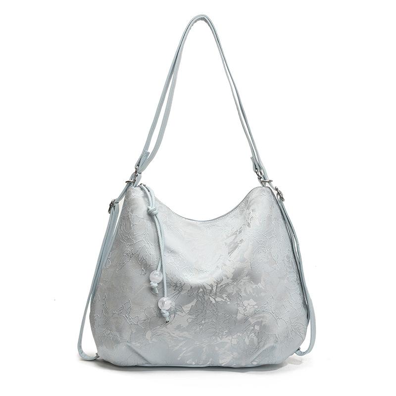 Embroidery casual large capacity simple shoulder armpit bag women's new personalized trend fashion backpack