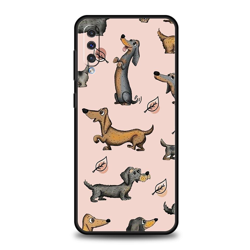 

Dachshund Sausage Dog Phone Case For Samsung A54 A52 A24 A14 A50 A70 A30 A40 A20S A20E A02S A12 A22 A34 A42 A32 5G A04s Cover Samsung A54