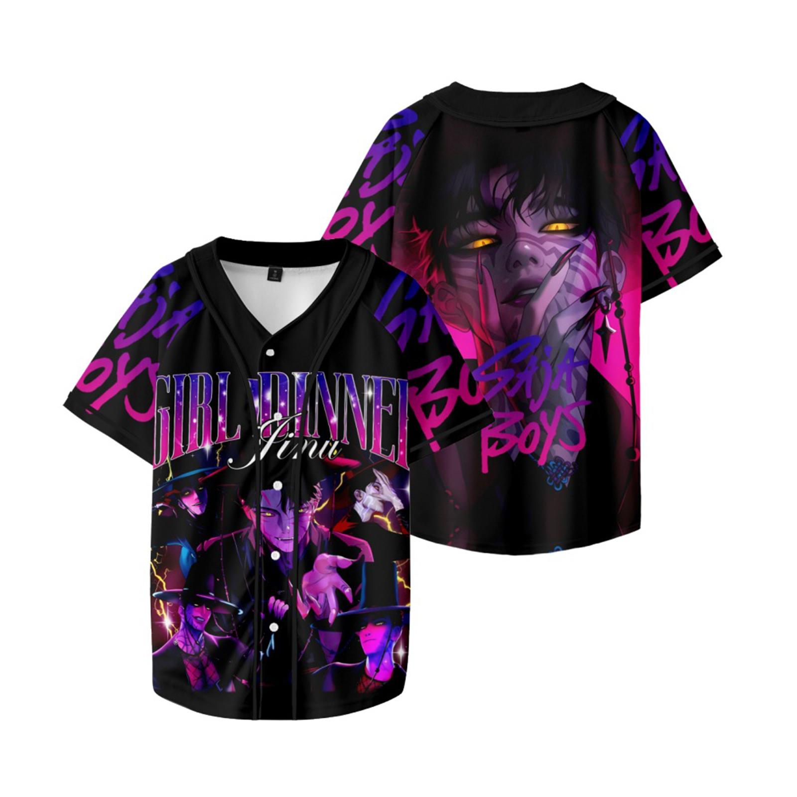 

Women s Fashionable Casual Short-sleeved Baseball Shirt M