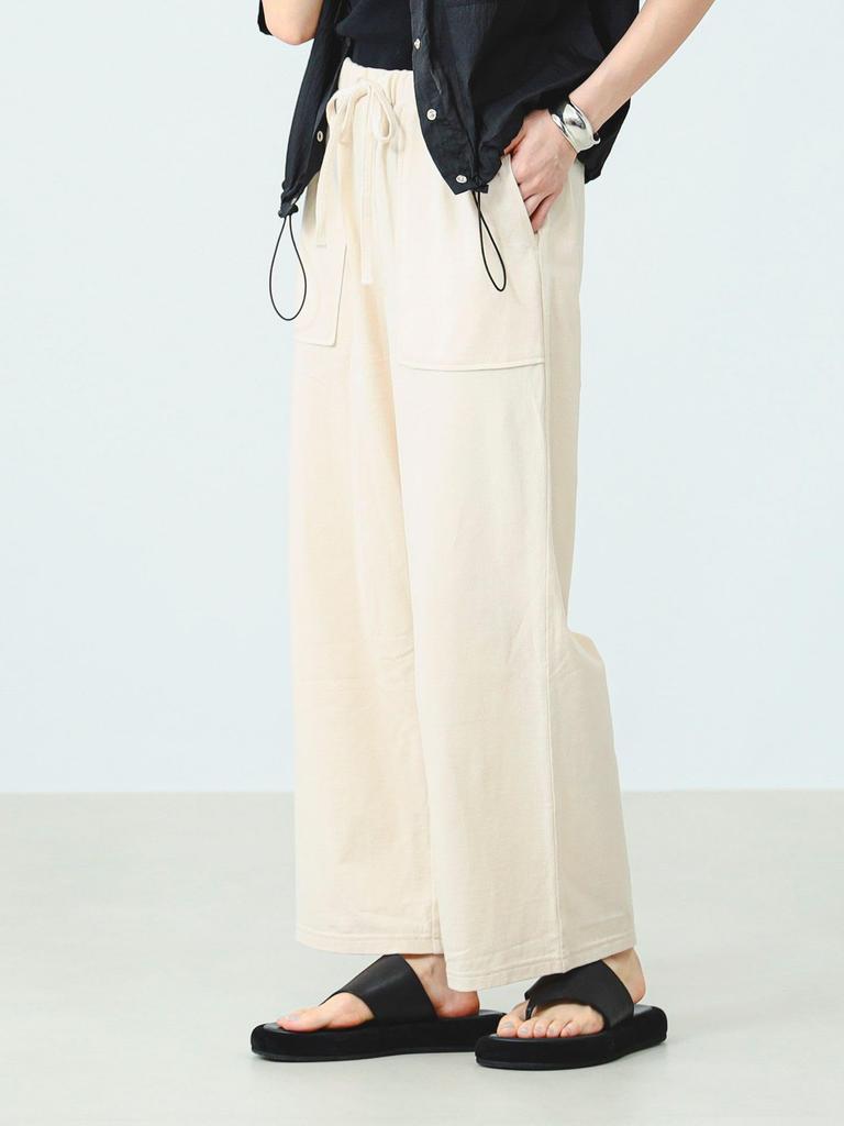 B:MING by BEAMS Women's NATURAL S Easy Pants with a Satin Texture