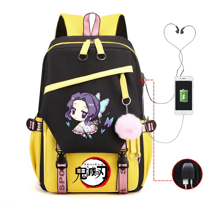 Kimetsu no yaiba ghost column peripheral printing schoolbag junior high school student high school multi-functional schoolbag