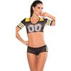 Sexy cheerleading costume, football baby split cheerleading costume suit, hot party jersey