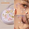 1 Box Pearl 3D Rhinestones Sticker Flower Eyes Face Facial  Sticker  DIY Decoration