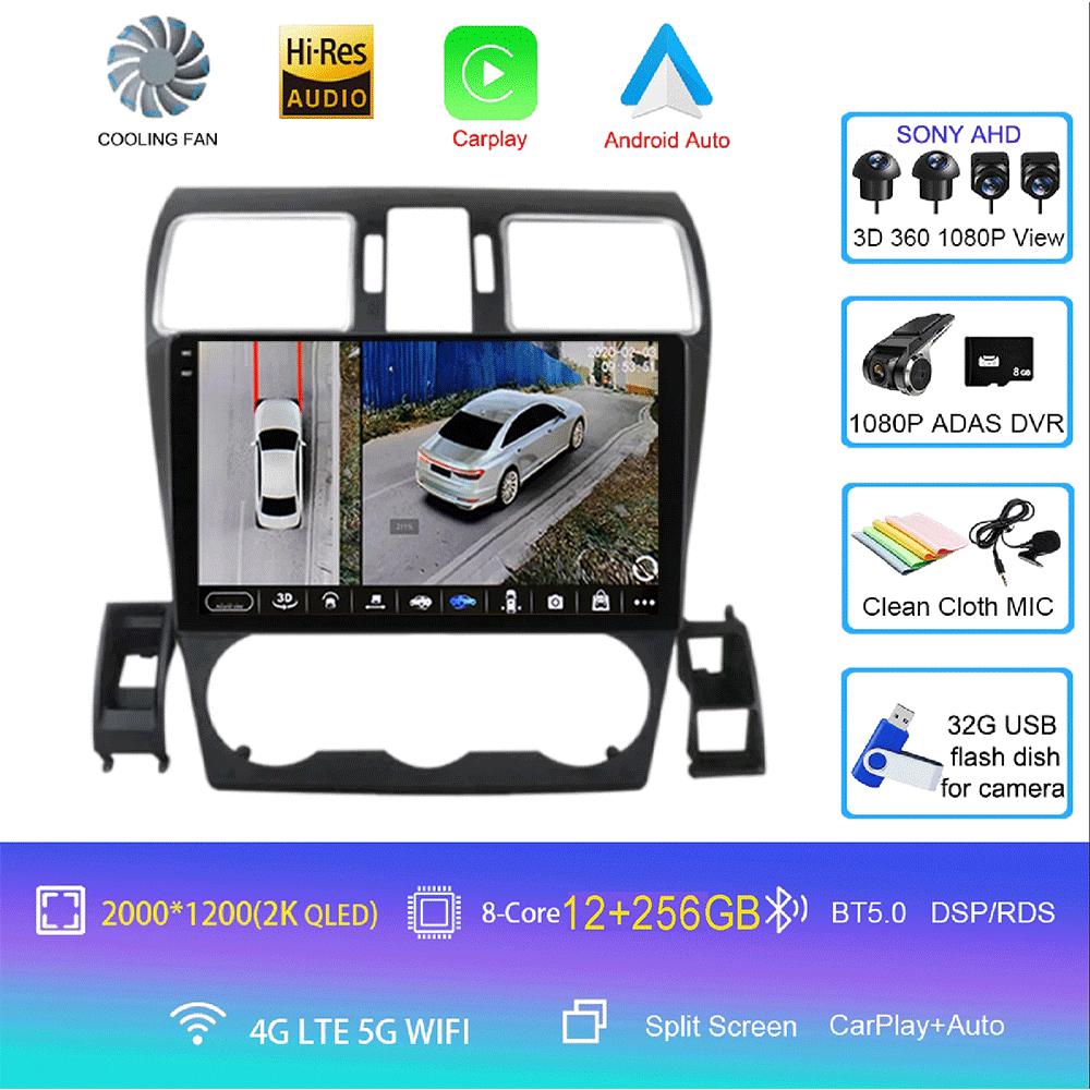 Android 14 Radio For Subaru Forester 4 SJ XV WRX 2012 - 2018 Carplay Stereo GPS Navi Video Playe Car Multimedia 2din Carplay DVD