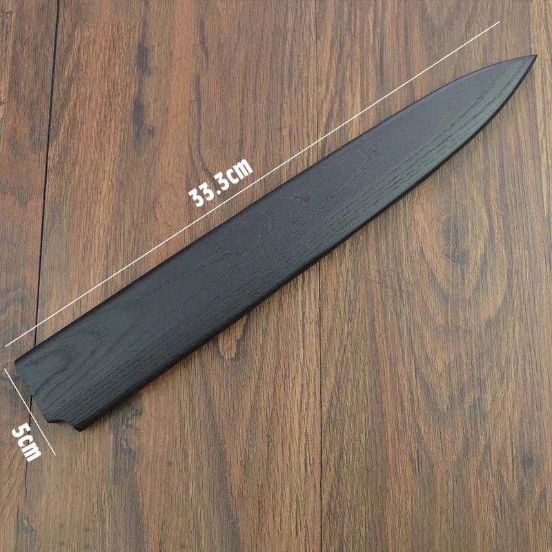 Kryt na nůž v japonském styluChránič čepele kuchařského nožeDřevěná pochva na nůžDržák čepelePochvaPochva s magnetickým uzávěrem
