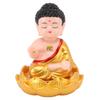 Buddha Ornament Solarbetriebene Lichterkennung Auto-Nicken Buddha Dekoration für Zuhause Auto Büro