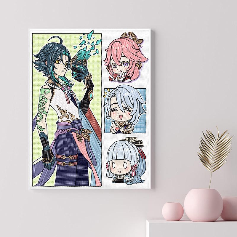 40X50Cm Diamond Painting Large Size Diamond Sticker Bedroom Living Room Decorative Painting With Photo Frame