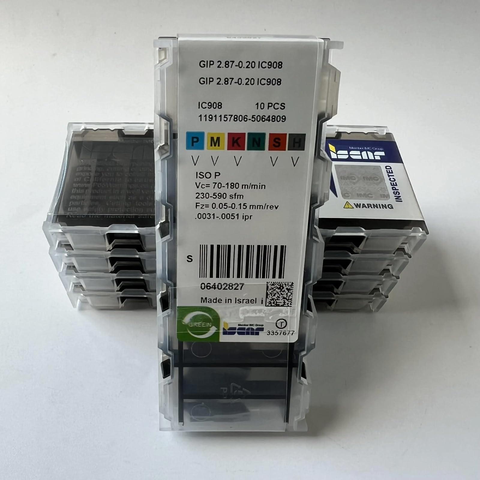 

GIP2.87-0.20 IC908 /Original blade Carbide CNC Blade 10 PCS