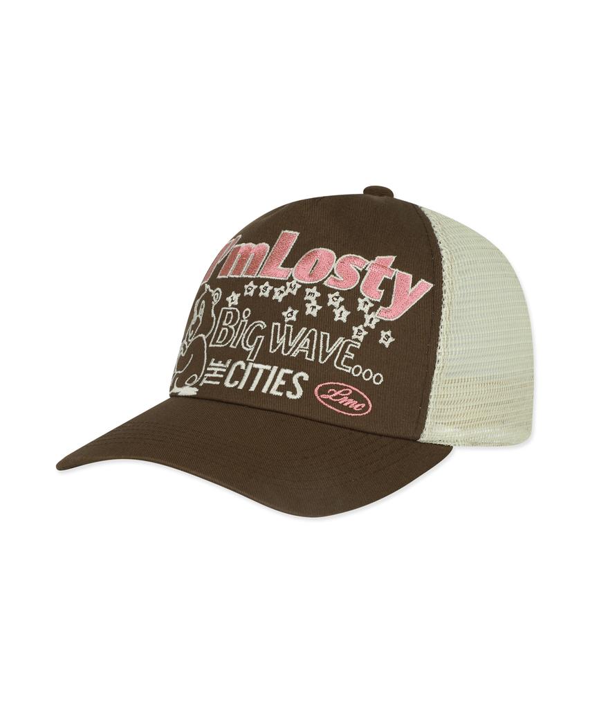 LMC Losty Bear Mesh Trucker Cap Brown