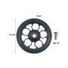 Easy Wheel for Folding Bike Aluminum Alloy Easywheel Replacement Part Ultralight Durable Stable 61mm