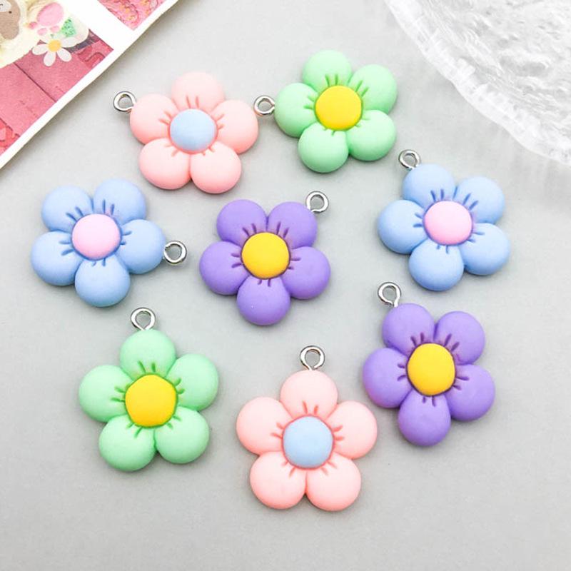 

Resin Simulation Cute DIY Cartoon Flower Kids Jewelry Hair Tie