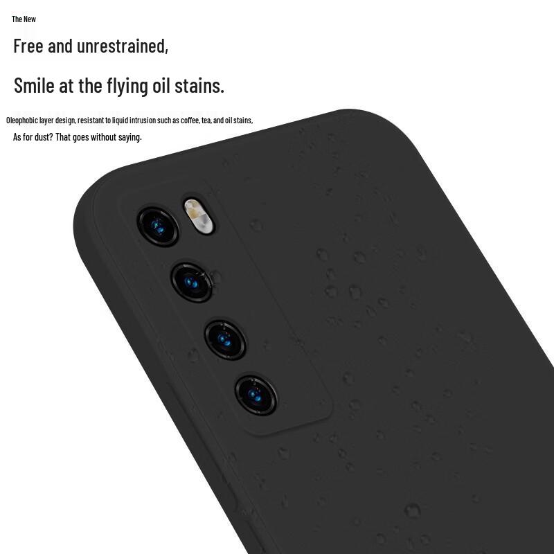 KEKLLE Liquid Silicone Full-Lens Protection Phone Case