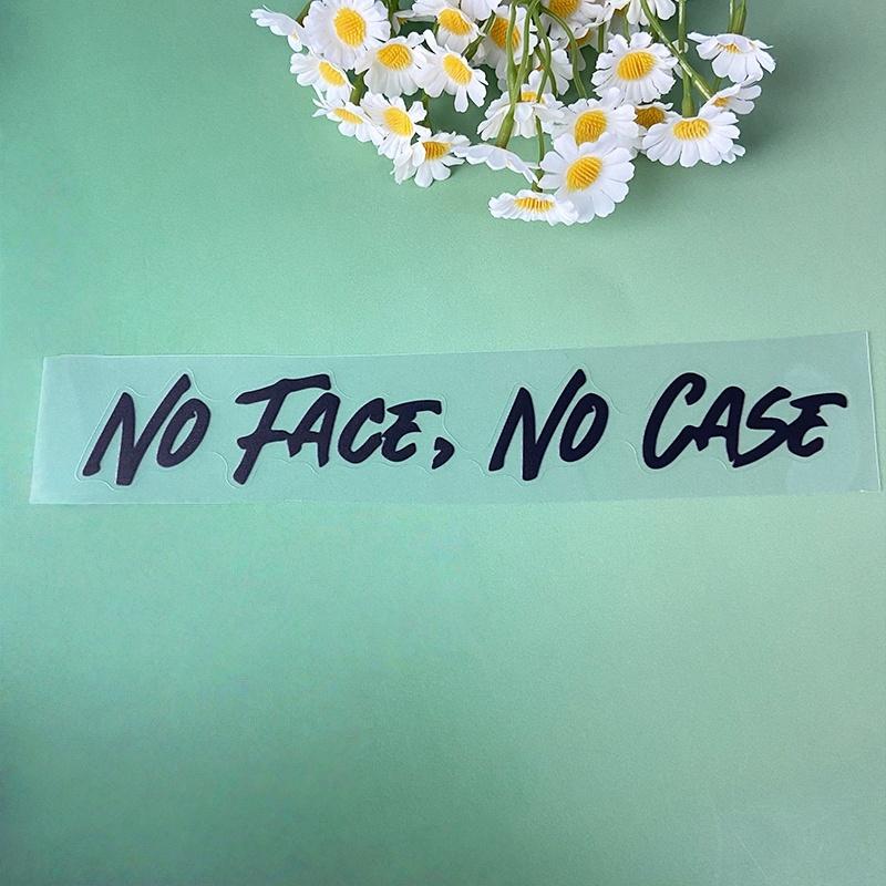 1PC NO FACE NO CASE Motorcycle Helmet Sticker Waterproof Self Adhesive for Motorbike Helemt Fuel Tank Durable Vinyl Decals