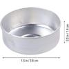 EXCEART 200pcs Aluminum Tea Light Tins for Candle Making Supplies Empty Case for DIY Scented Candles Lightweight for Crafts Silver