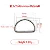 Iron Silver D-Ring Buckle for Handbag & Backpack Accessories