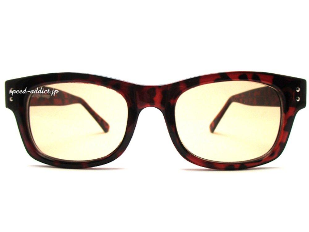 WELLINGTON BIKER SHADE Tortoiseshell LIGHT BROWN [design vintage] ×