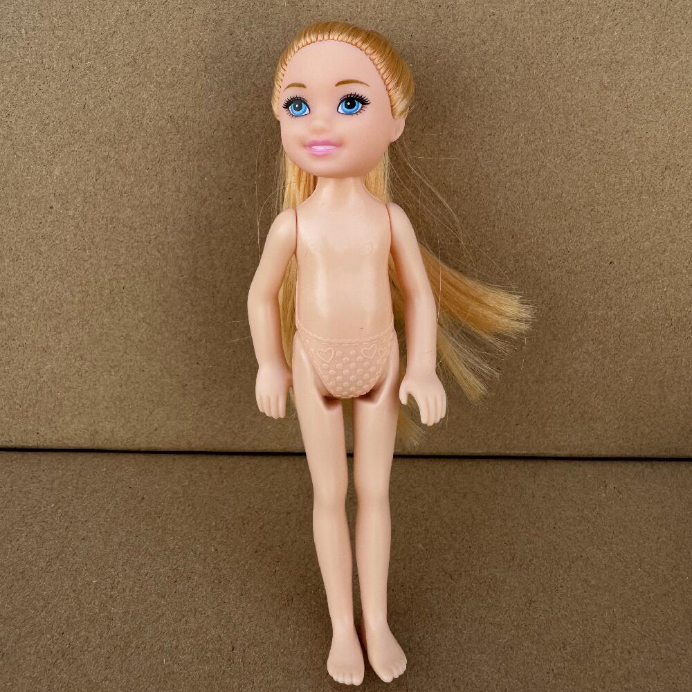 13cm Mini Kelly 5-Zoll Kleine Jungen Mädchen Teenager Schwestern Brüder Dunkle Normale Haut Nackter Körper Reborn Bjd 1/12 Spielzeug für Kinder