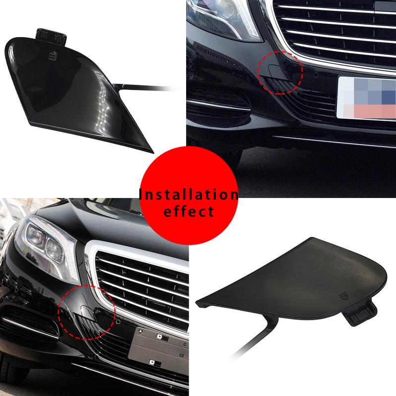 For Mercedes Benz S-Class Front Trailer Cover W222 Front Bumper Towing Hook Cover 2228850024  2014-2017