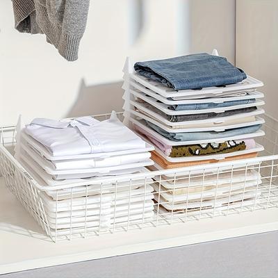 Hemden Aufbewahrungsbrett Stapelbarer T-Shirt Organizer Faltbares Kleiderbrett Multifunktionaler Tragbarer Kleideraufbewahrung mit Griff
