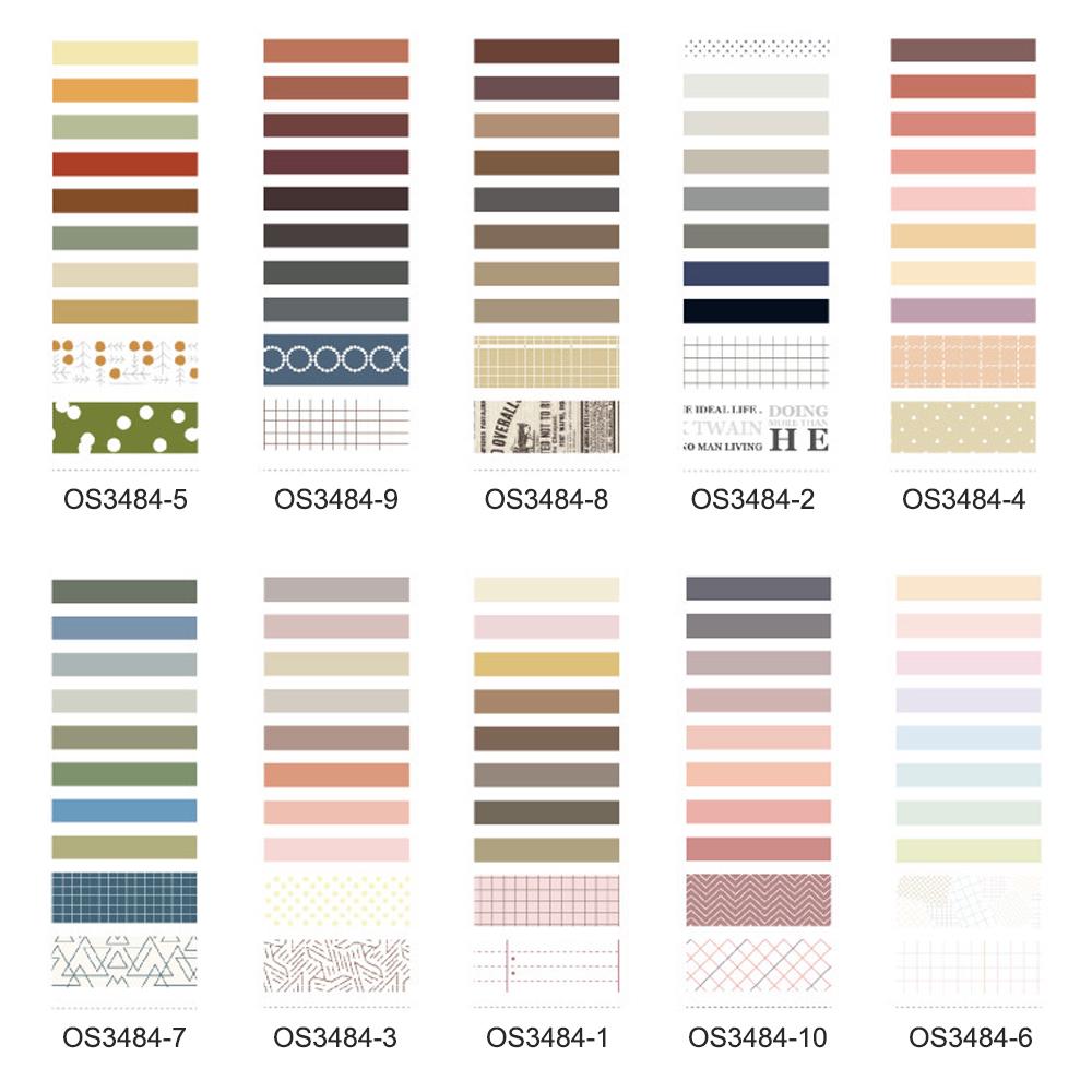 Sweet Dream Series Washi Japanese Paper Tape Scrapbooking Tape Rolls 2 Meters for DIY Decoration