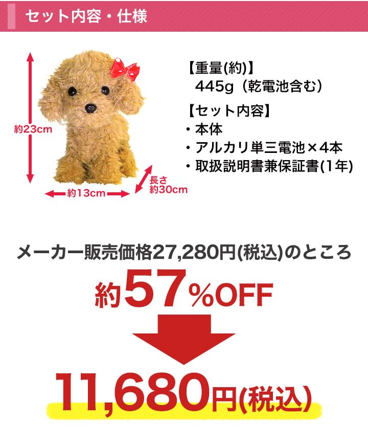 Comfortable Life: A Talkative Robot Animal (Fluffy Toy Poodle)