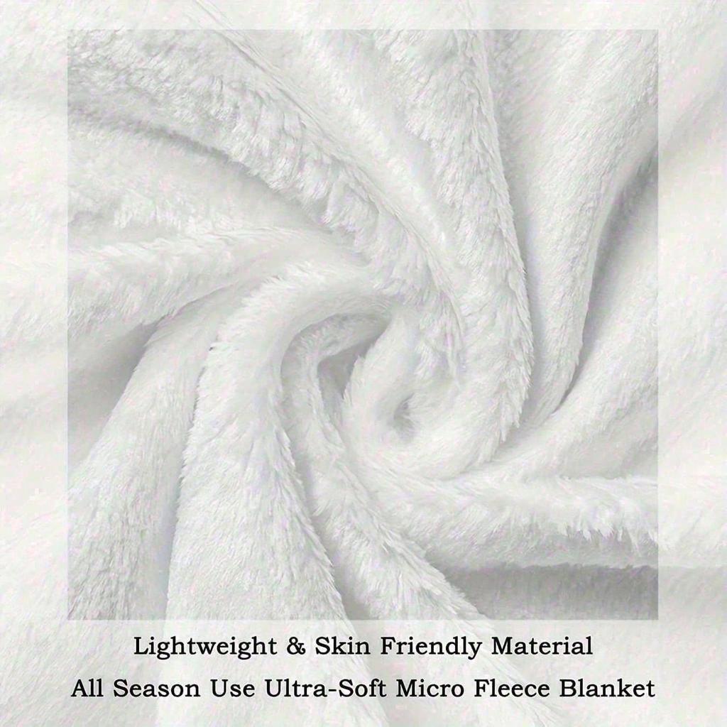 1pc Vintage Butterfly Heart Print Flannel Blanket Comfortable Soft Polyester Knit Digital Printed Blanket For All Seasons, Ideal